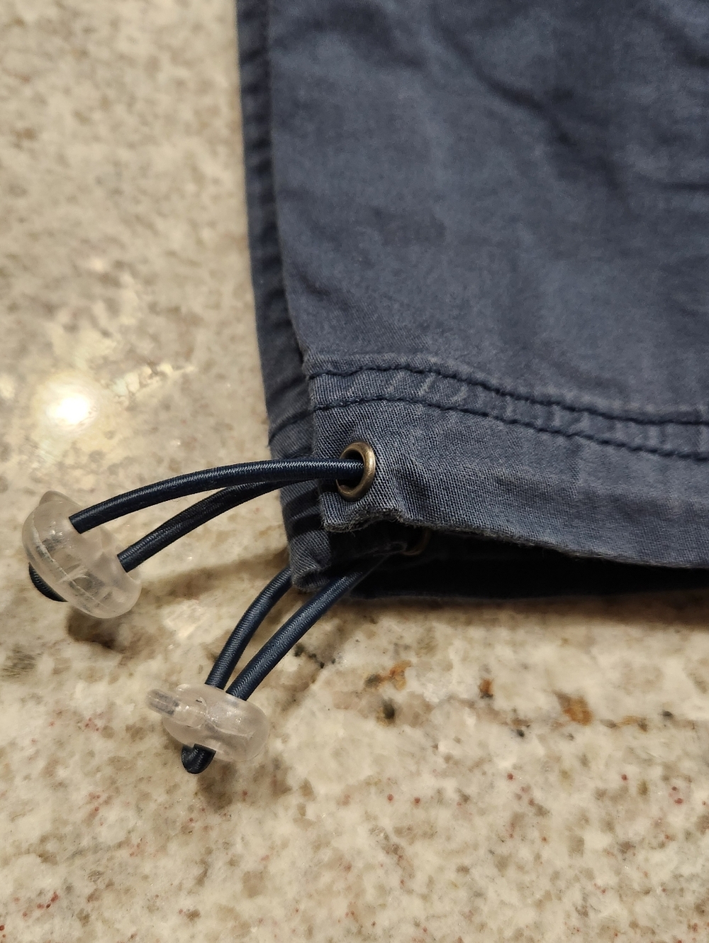 Style & Co. Slate Blue  Cropped Cargo Pants Women’s Size 8 Toggle - Picture 4 of 5